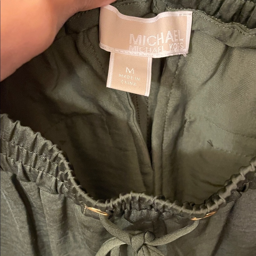 MICHAEL Michael Kors Olive Green Track Pants & Shirt Set - Picture 4 of 15